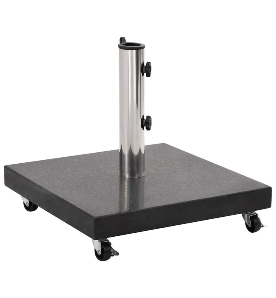 Sonnenschirmständer Granit 30 kg Quadrat Schwarz