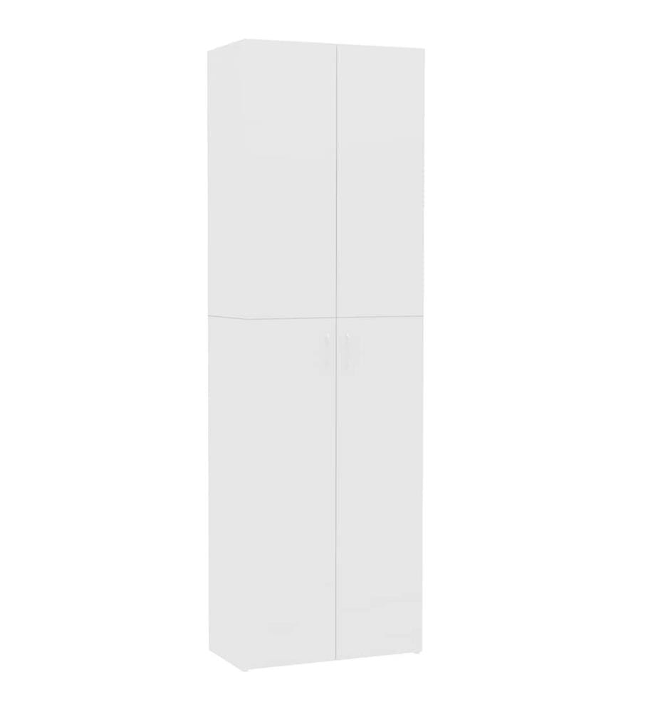 Armoire de bureau Blanc 60 x 32 x 190 cm Bois d'ingénierie