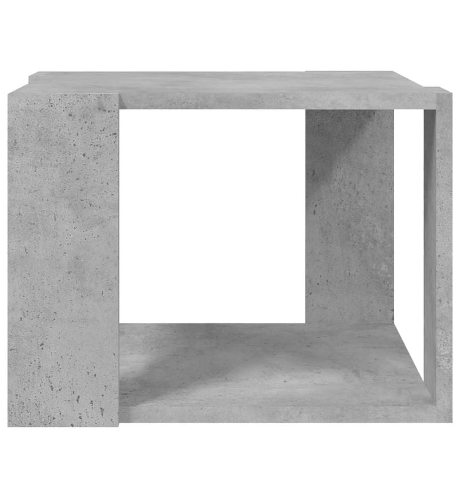 Table basse Gris béton 40x40x30 cm Bois d'ingénierie