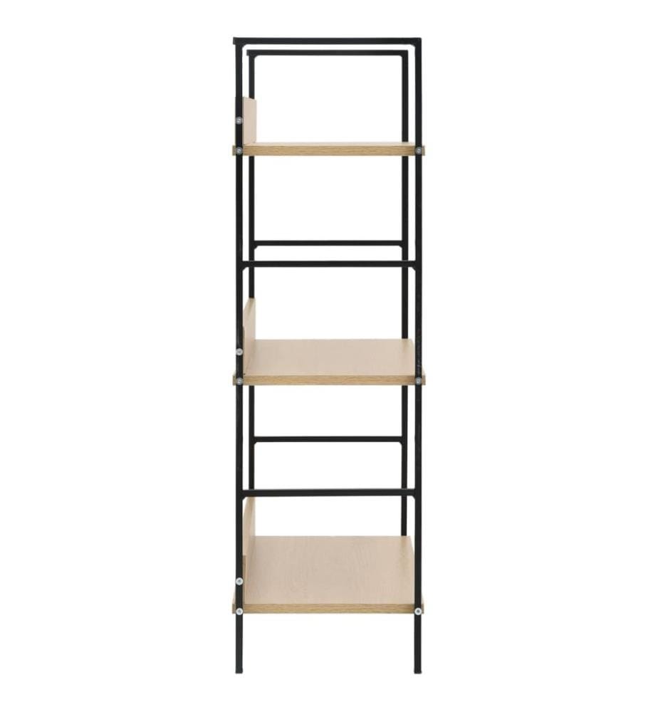 Bücherregal 3 Regalböden Eiche 60×27,6×90,5 cm Holzwerkstoff