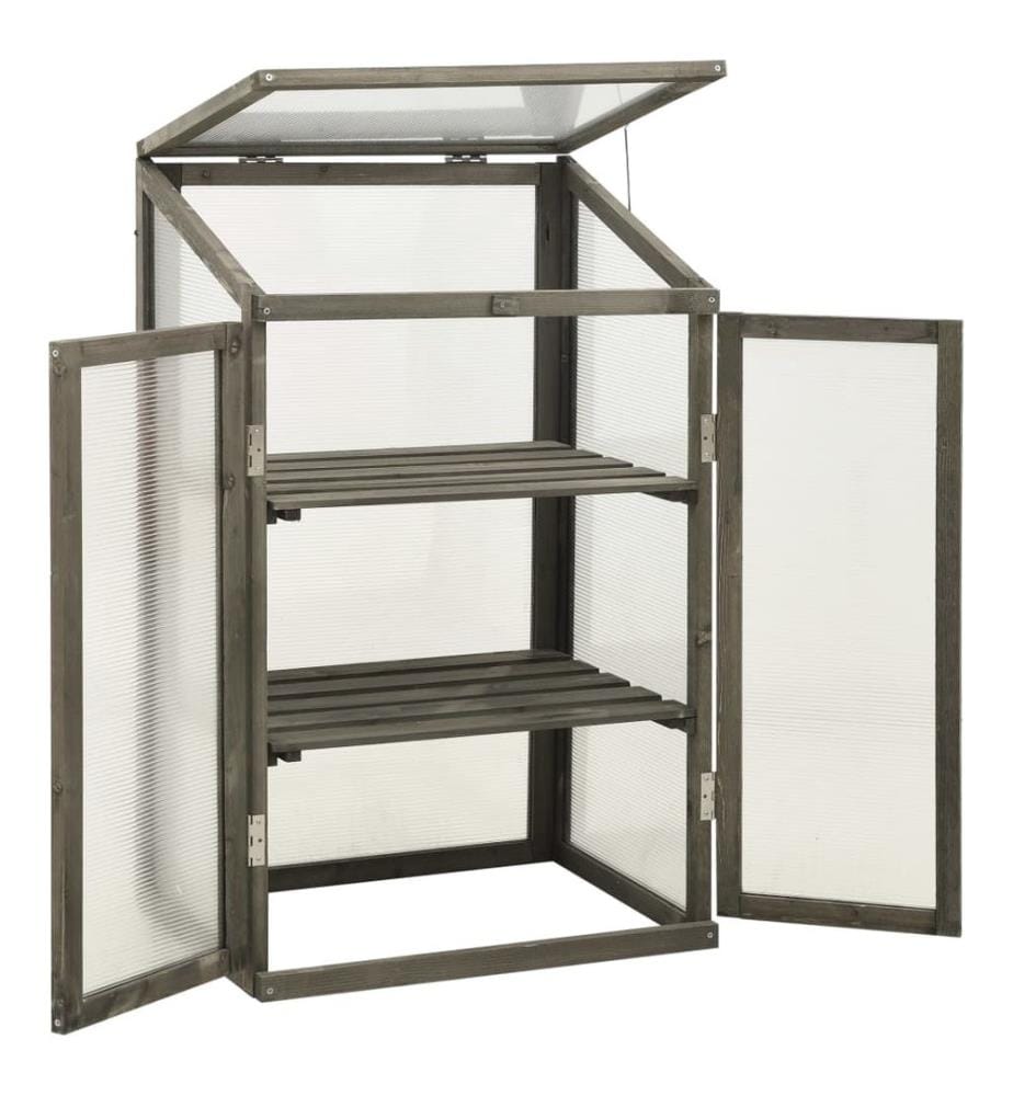 Gewächshaus 60x45x100 cm Tannenholz