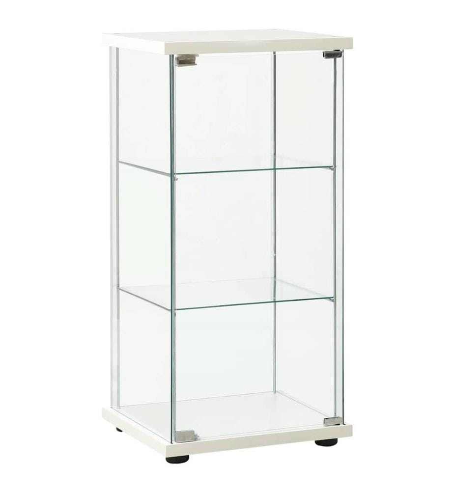 Vitrine Hartglas Weiss