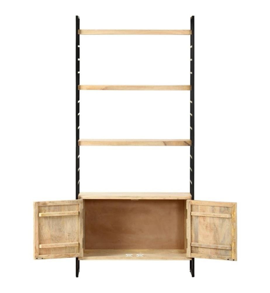 Bücherregal 4 Ebenen 80x30x180 cm Mango Massivholz