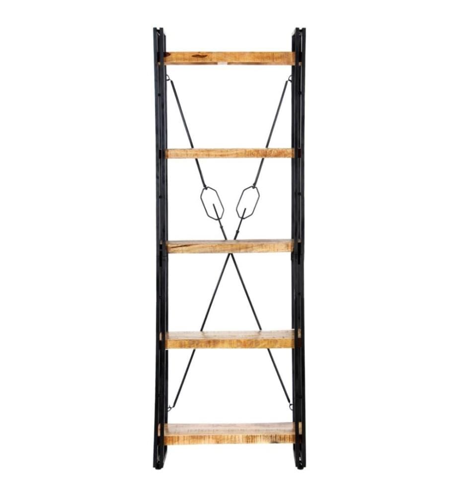 Bibliothèque à 5 niveaux 60x30x180 cm Bois de manguier solide