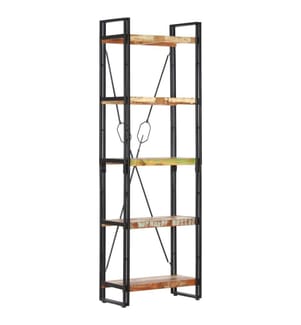 Bibliothèque 5 niveaux 60x30x180 cm Bois solide de récupération