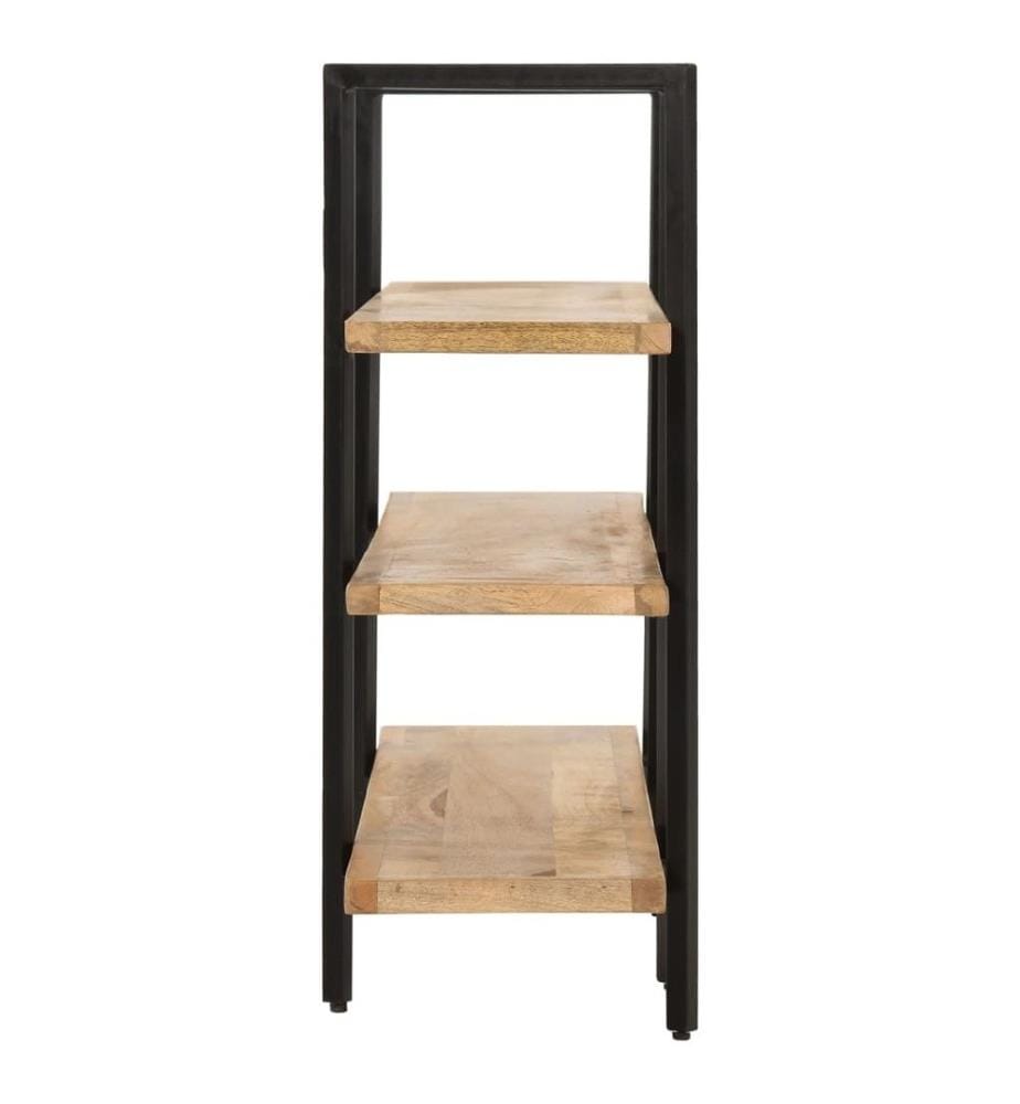 Bücherregal mit 3 Regalböden 160x31x80 cm Mango Massivholz
