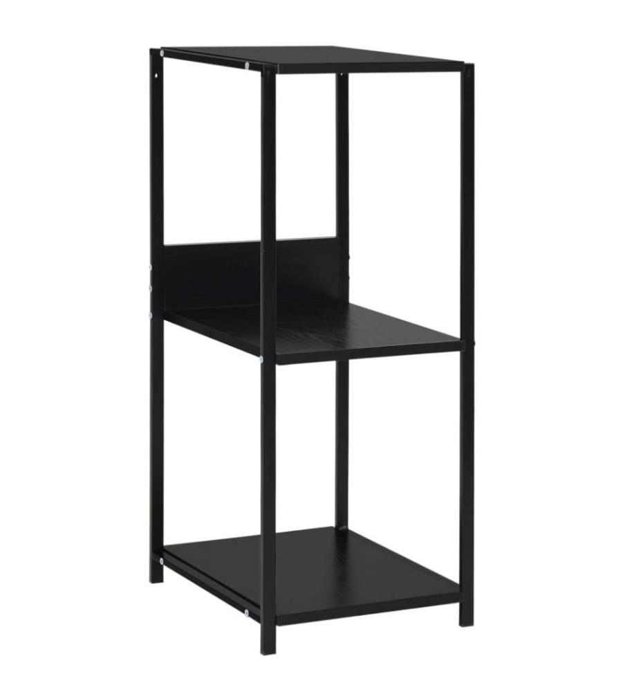 Kleines Bücherregal Schwarz 33,5x39,6x79,7 cm Holzwerkstoff