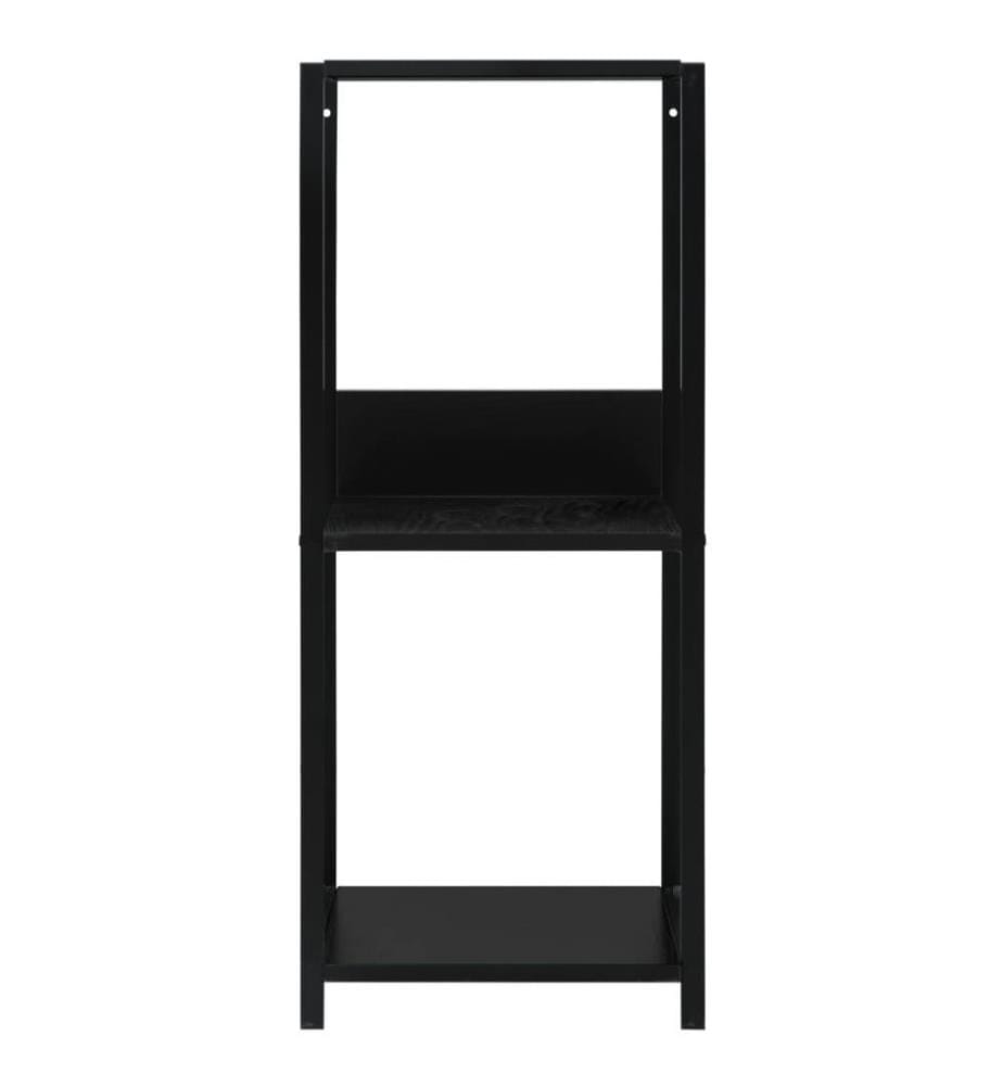 Kleines Bücherregal Schwarz 33,5x39,6x79,7 cm Holzwerkstoff