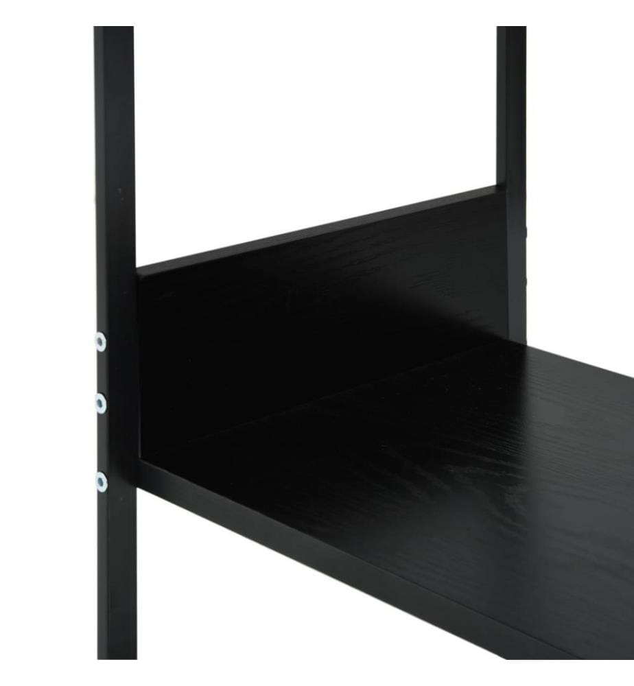 Kleines Bücherregal Schwarz 33,5x39,6x79,7 cm Holzwerkstoff