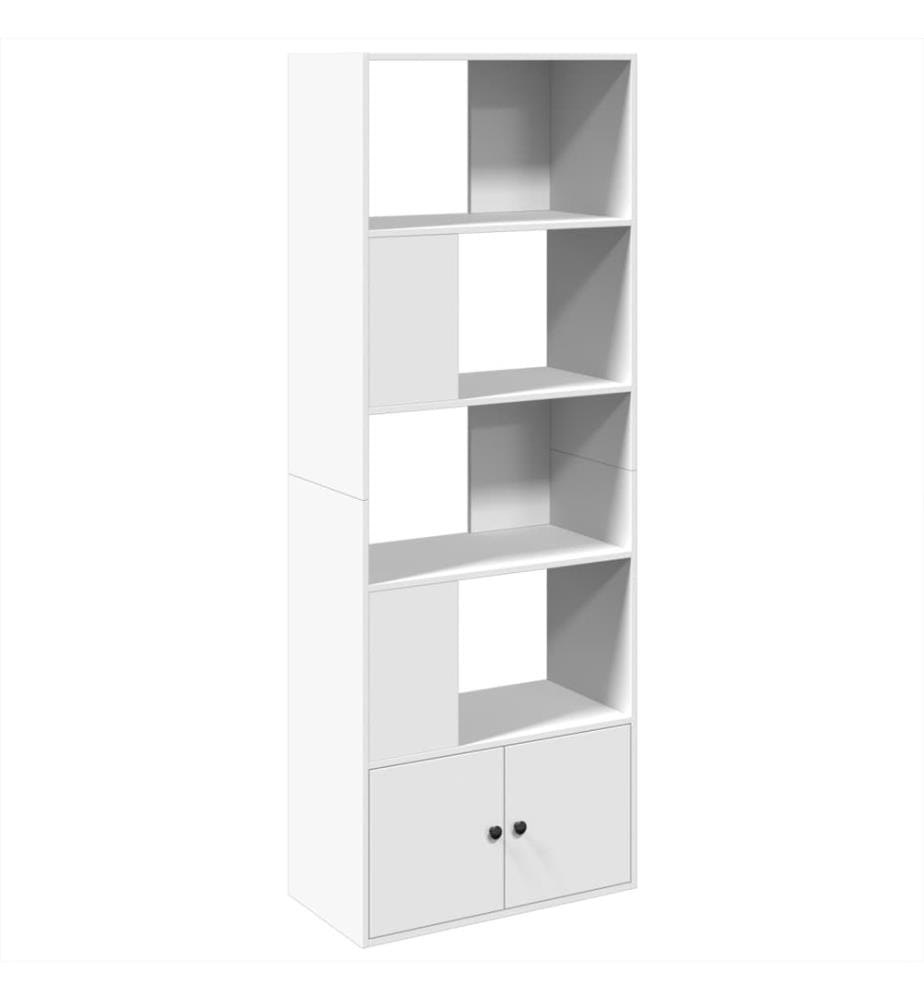Bibliothèque blanc 70x36x189 cm bois d'ingénierie