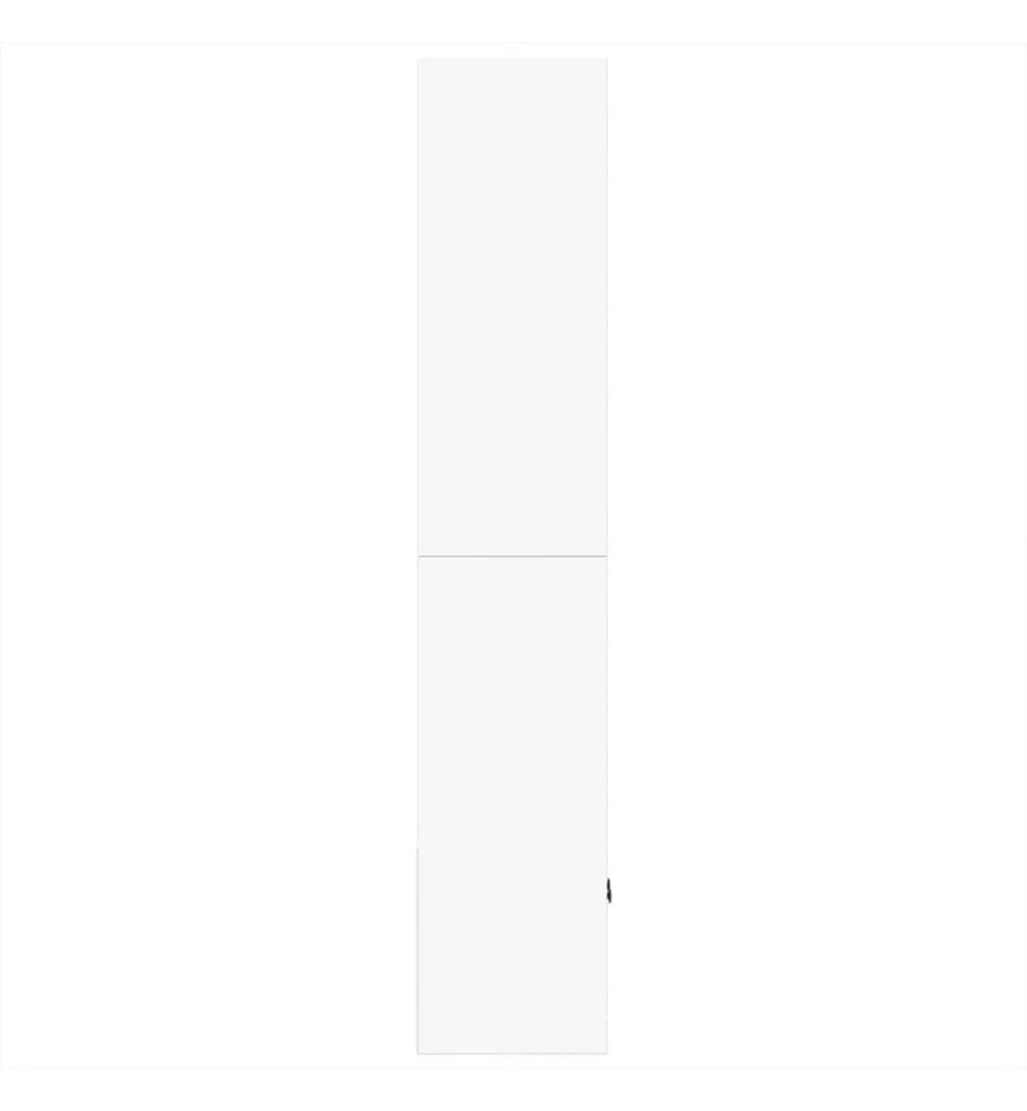 Bibliothèque blanc 70x36x189 cm bois d'ingénierie