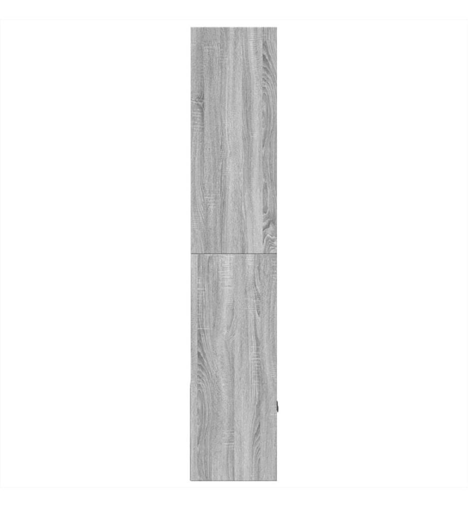 Bibliothèque sonoma gris 70x36x189 cm bois d'ingénierie