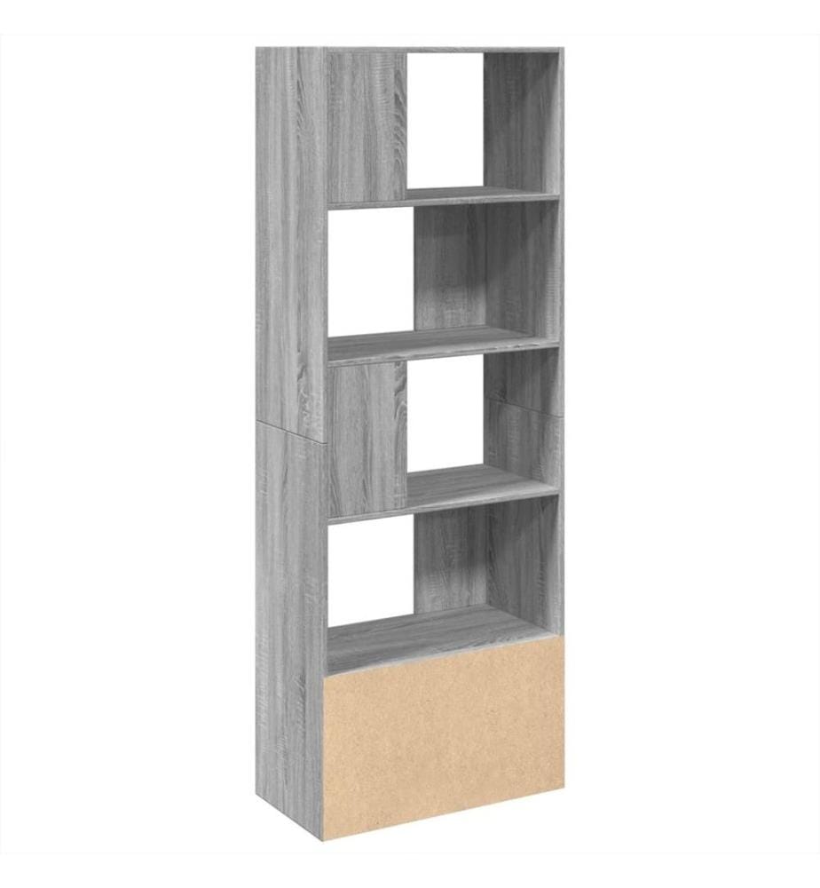 Bibliothèque sonoma gris 70x36x189 cm bois d'ingénierie