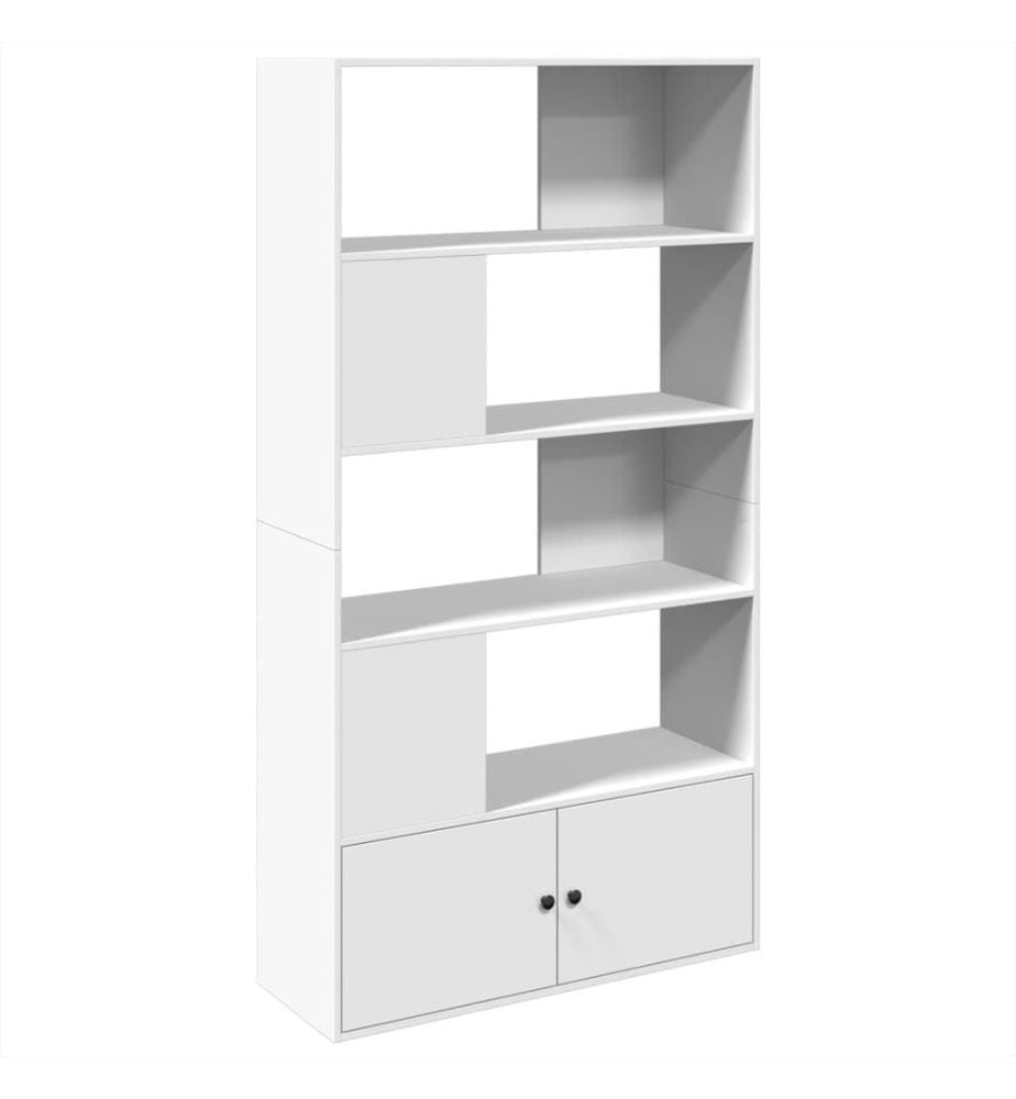 Bücherregal Weiss 100x36x189 cm Holzwerkstoff