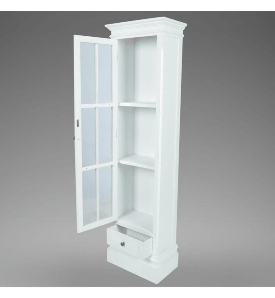 Meuble de bibliothèque avec 3 étagères Blanc Bois