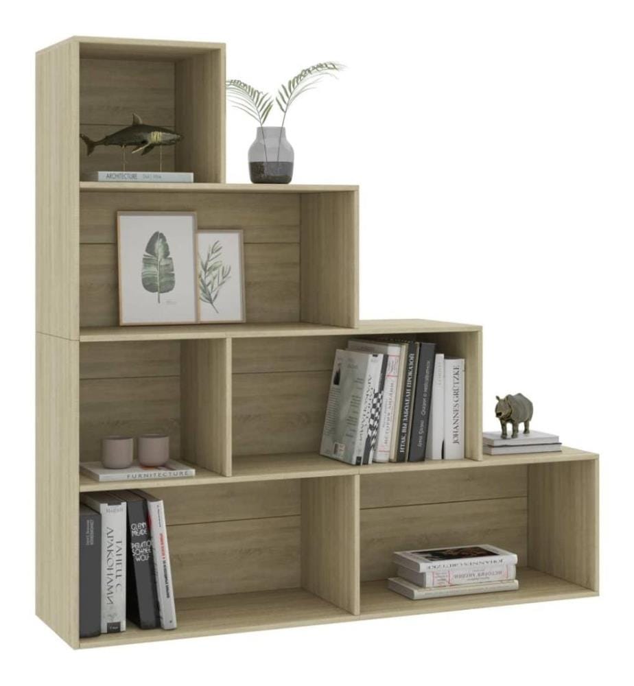 Bibliothèque/Séparateur de pièce Chêne sonoma 155x24x160 cm