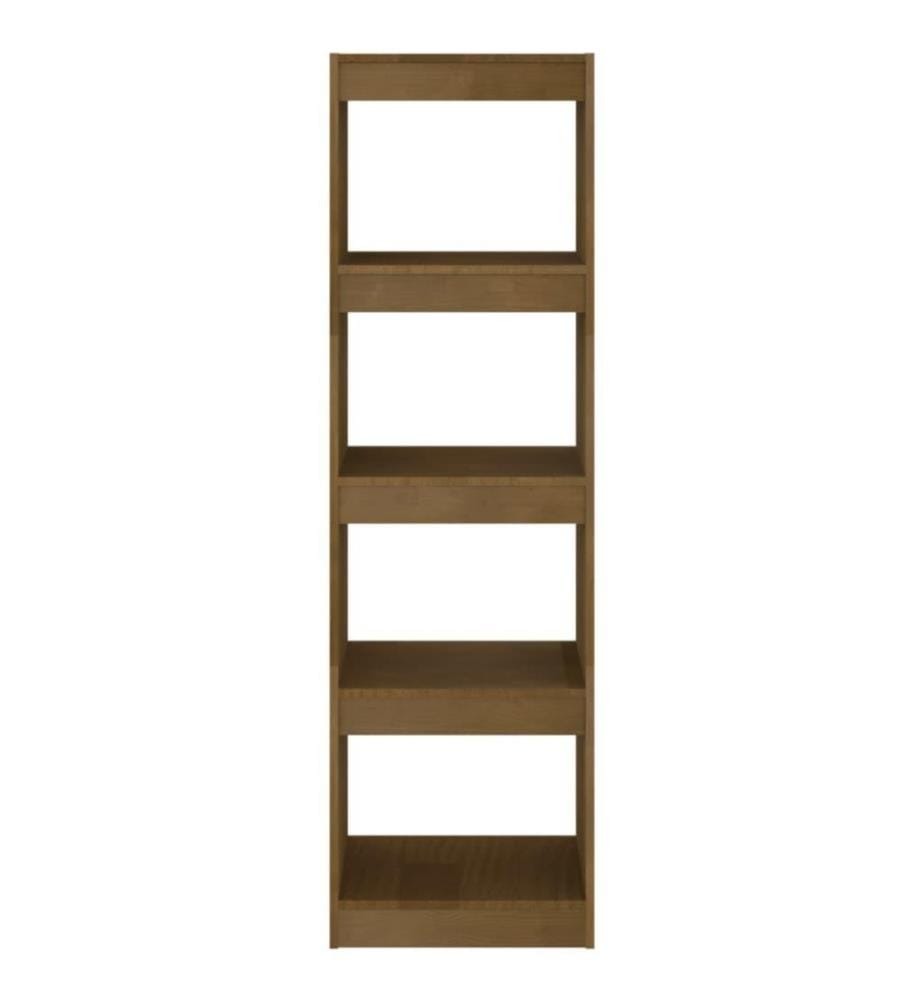 Bibliothèque/Séparateur de pièce Marron miel 40x30x135,5 cm Pin