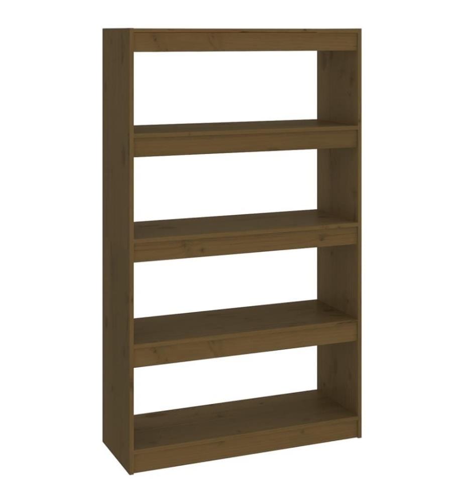 Bücherschrank/Raumteiler Honigbraun 80x30x135,5 cm Kiefernholz
