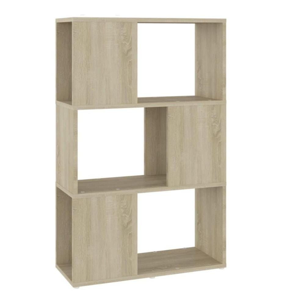 Bücherregal Raumteiler Sonoma-Eiche 60x24x94 cm Holzwerkstoff