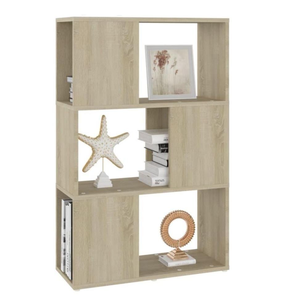 Bücherregal Raumteiler Sonoma-Eiche 60x24x94 cm Holzwerkstoff