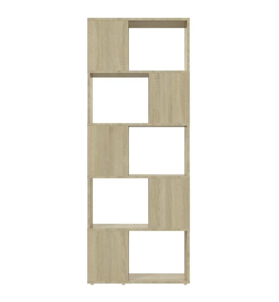 Bücherregal Raumteiler Sonoma-Eiche 60x24x155 cm
