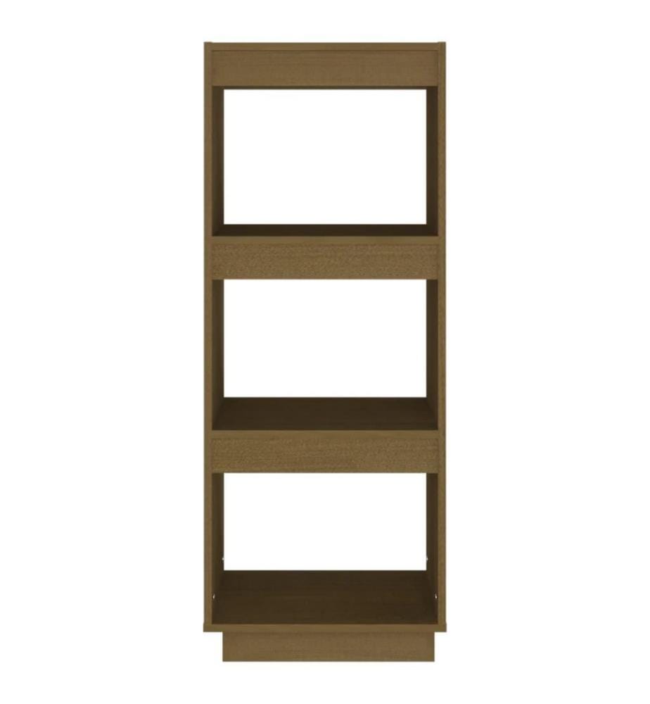 Bibliothèque/Séparateur de pièce Marron miel Bois de pin massif