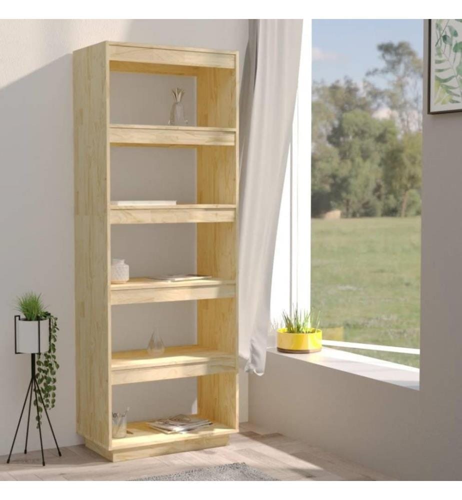 Bibliothèque/Séparateur de pièce 60x35x167 cm Pin massif