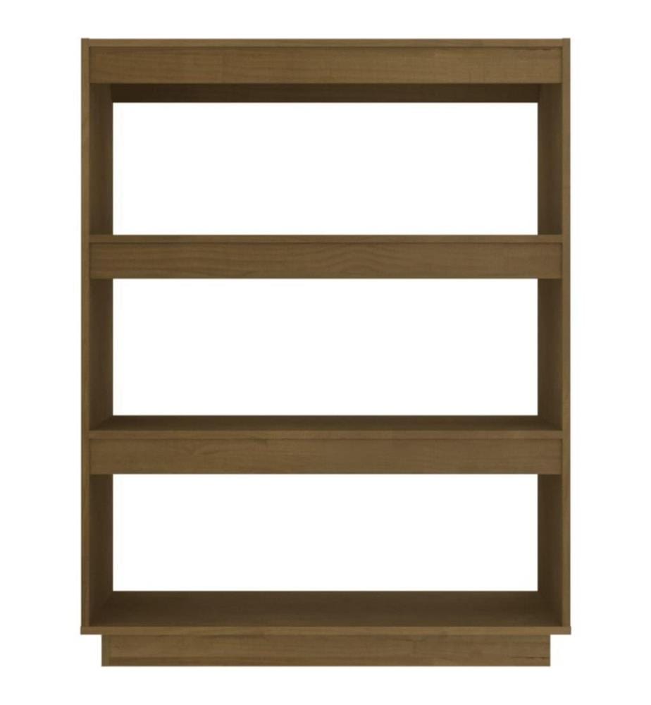 Bücherregal/Raumteiler Honigbraun 80x35x103 cm Massivholz Kiefer