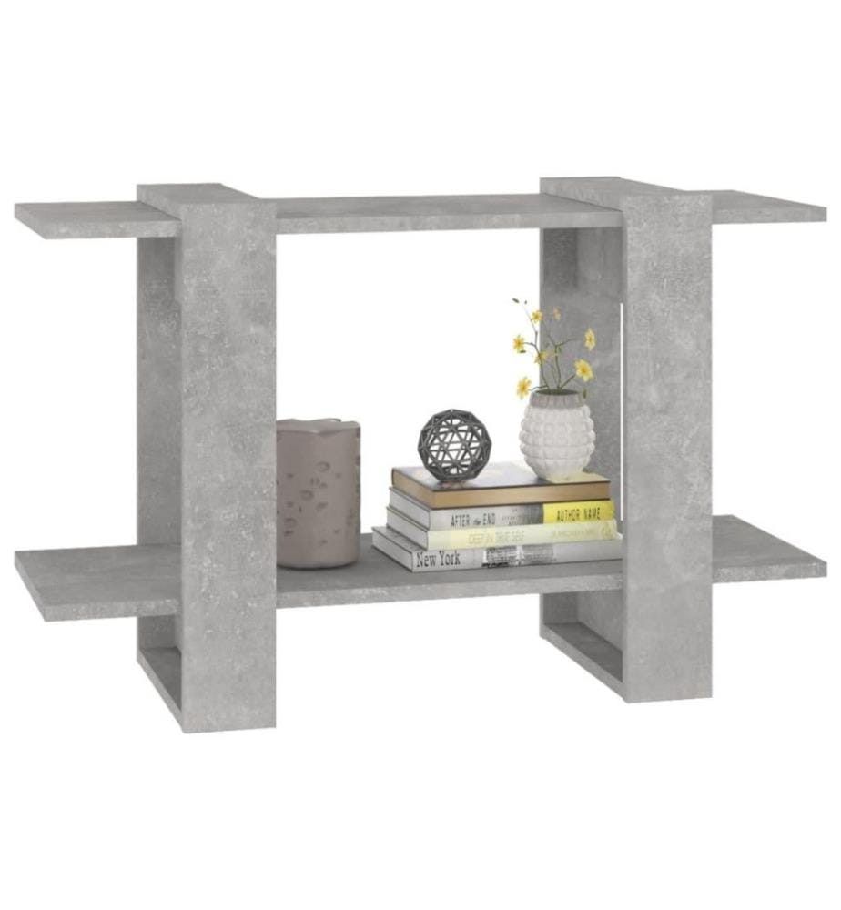 Bücherregal/Raumteiler Betongrau 80x30x51 cm