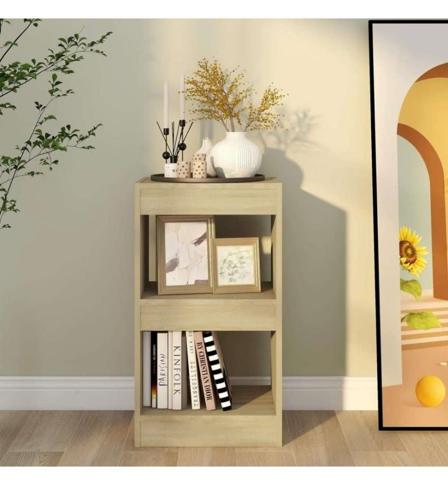 Bücherregal/Raumteiler Sonoma-Eiche 40×30×72 cm
