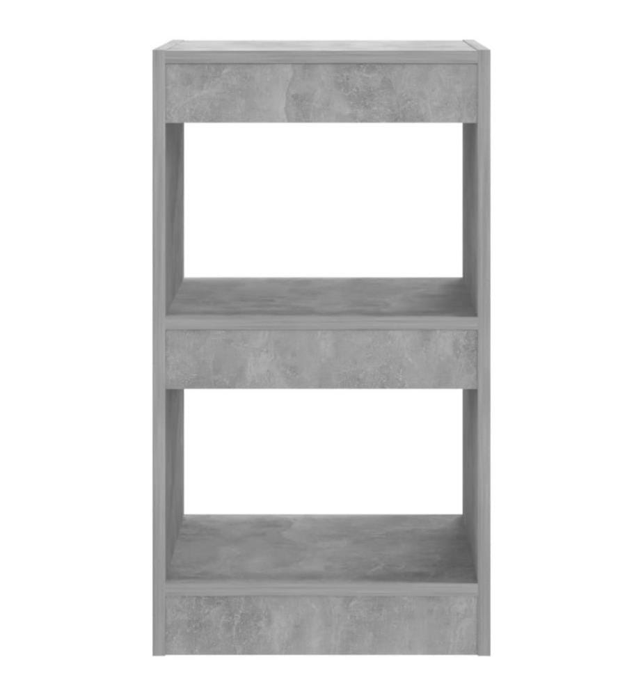 Bücherregal/Raumteiler Betongrau 40x30x72 cm
