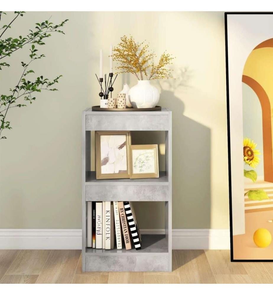 Bücherregal/Raumteiler Betongrau 40x30x72 cm