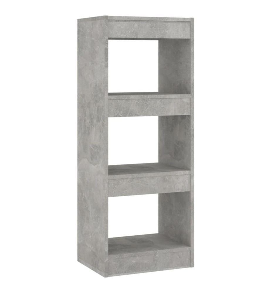 Bibliothèque/Séparateur de pièce Gris béton 40x30x103 cm