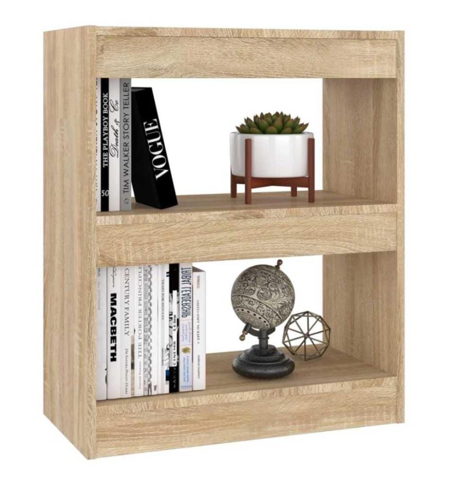 Bücherregal/Raumteiler Sonoma-Eiche 60x30x72 cm