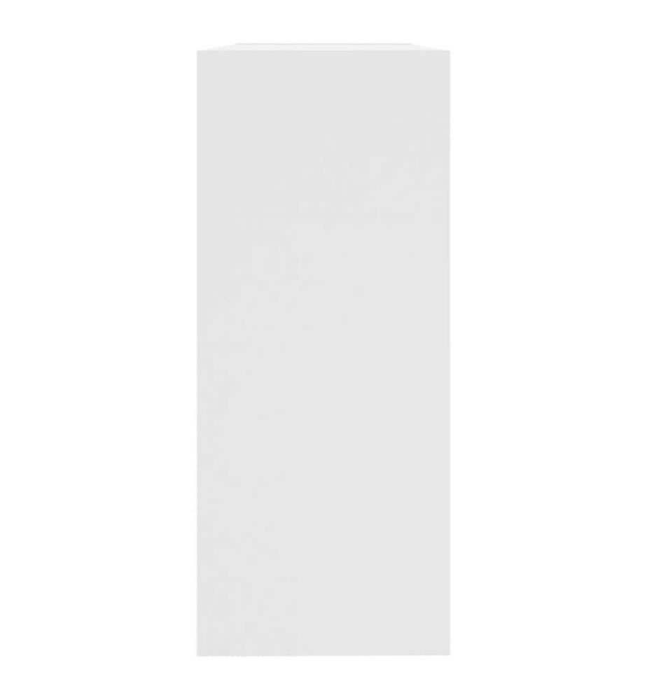 Bibliothèque/Séparateur de pièce Blanc 100x30x72 cm