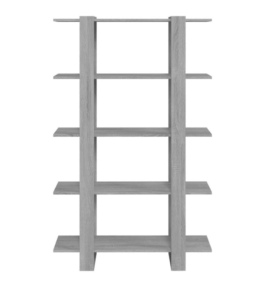 Bücherregal/Raumteiler Grau Sonoma 100×30×160 cm