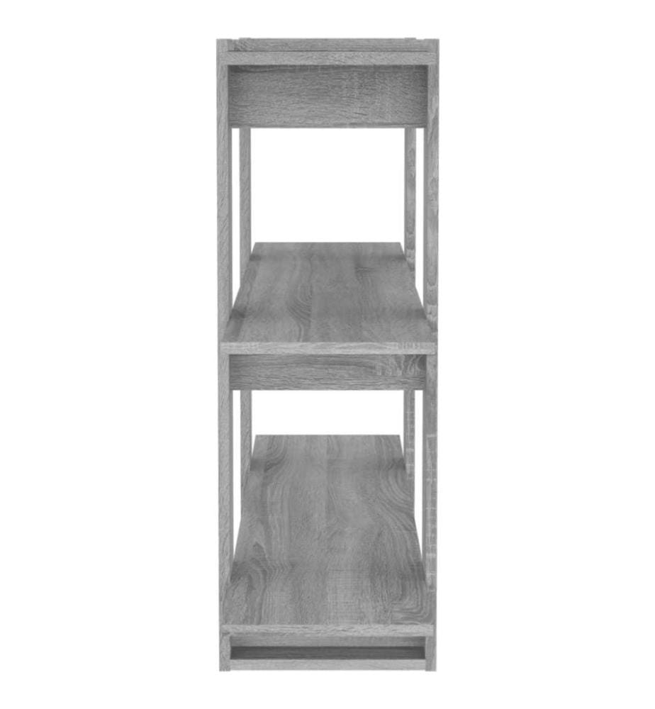 Bücherregal/Raumteiler Grau Sonoma 100×30×87 cm