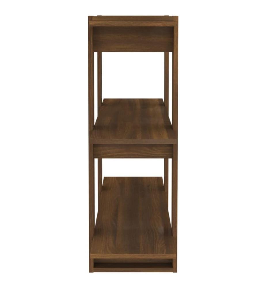 Bücherregal/Raumteiler Braun Eichen-Optik 100×30×87 cm
