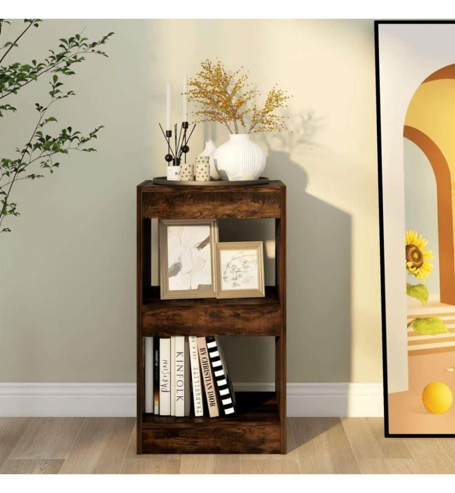 Bücherregal/Raumteiler Räuchereiche 40x30x72 cm