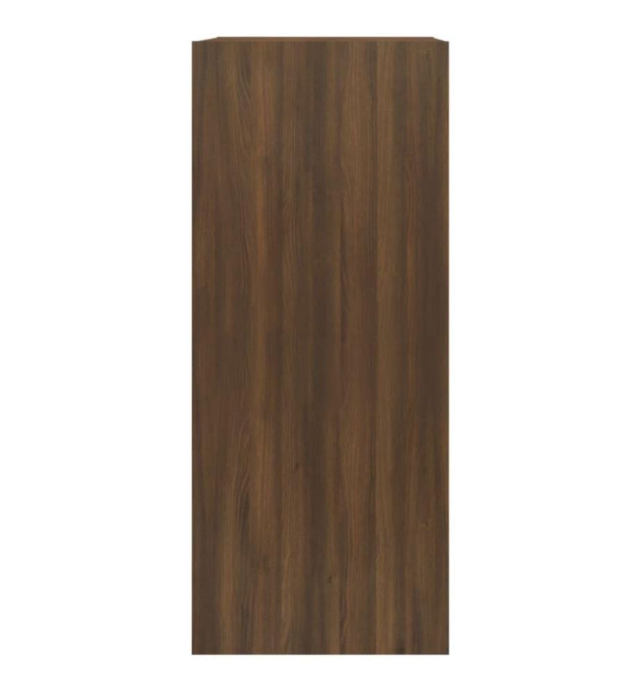 Bibliothèque/Séparateur de pièce Chêne marron 40x30x72 cm