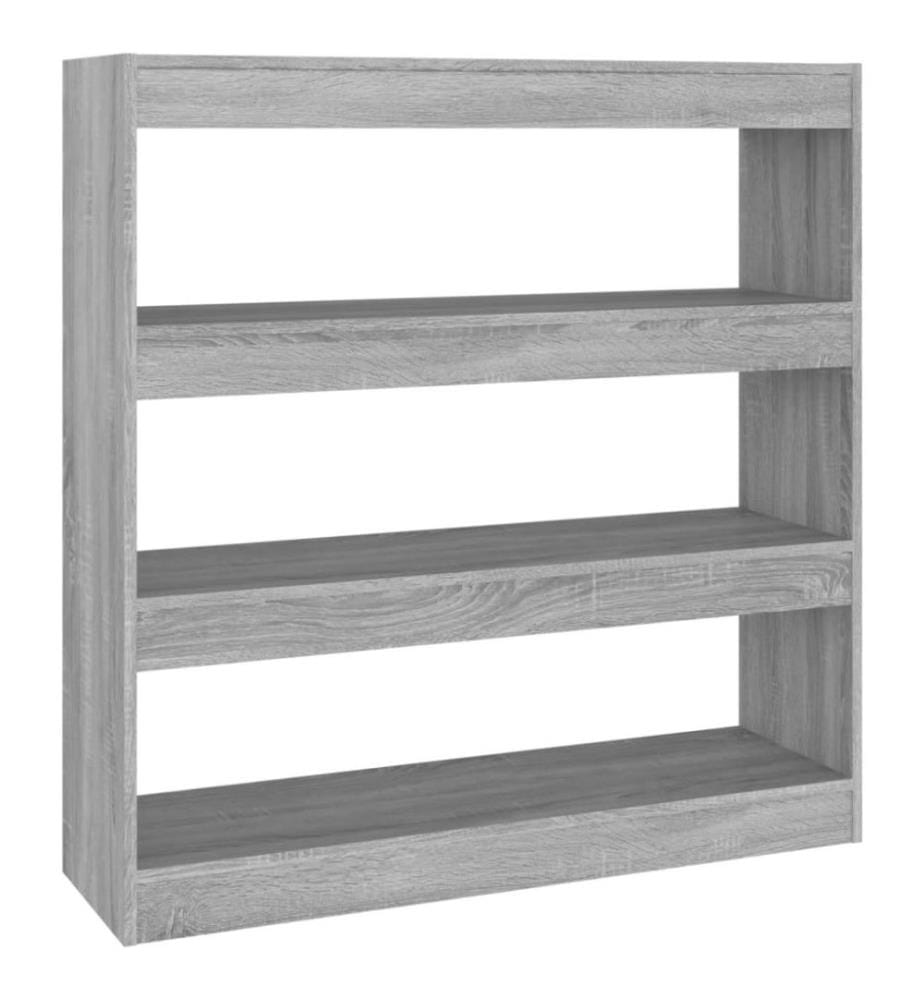 Bücherregal/Raumteiler Grau Sonoma 100×30×103 cm