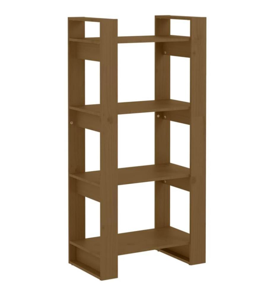 Bibliothèque/Cloison Marron miel 60x35x125 cm Bois massif