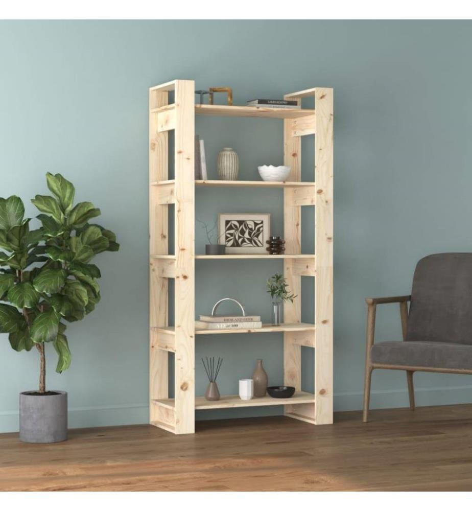 Bücherregal/Raumteiler 80x35x160 cm Massivholz