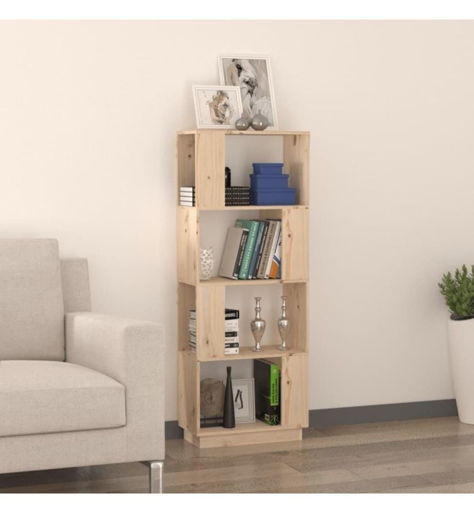 Bibliothèque/Séparateur de pièce 51x25x132 cm Pin solide