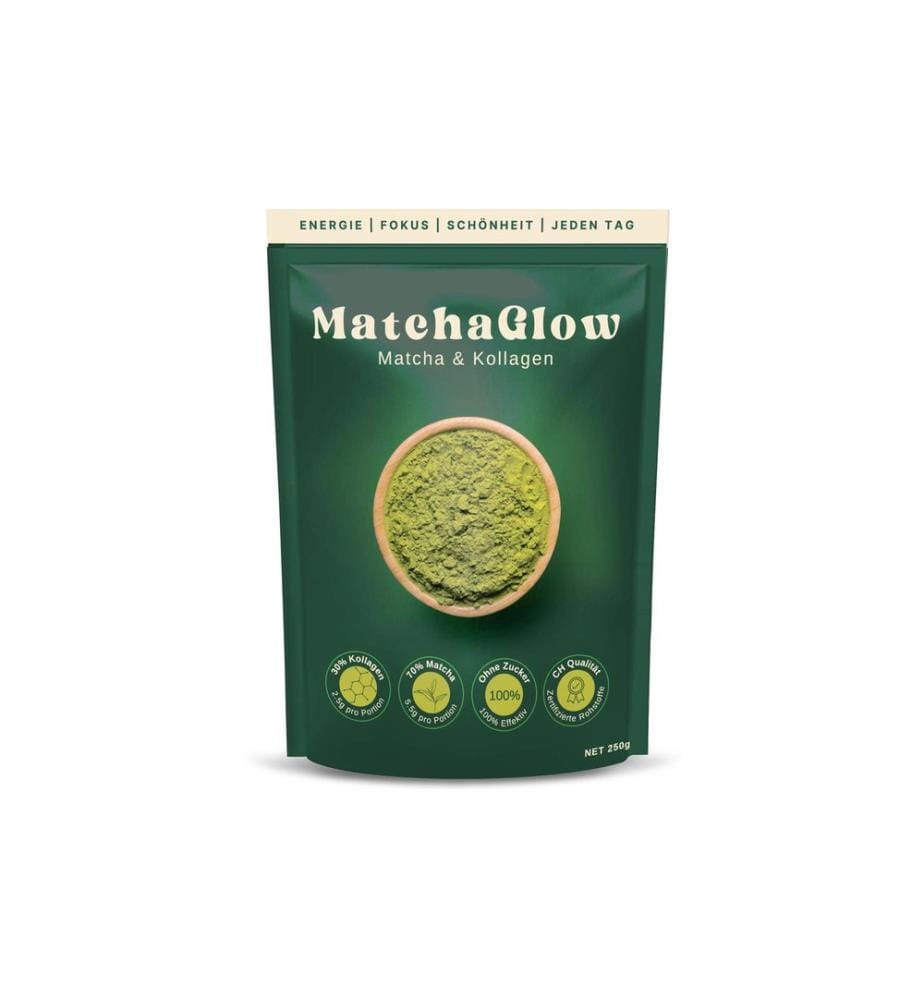 MatchaGlow - MatchaGlow - Matcha-Kollagen Pulver 30 Portionen à 8g