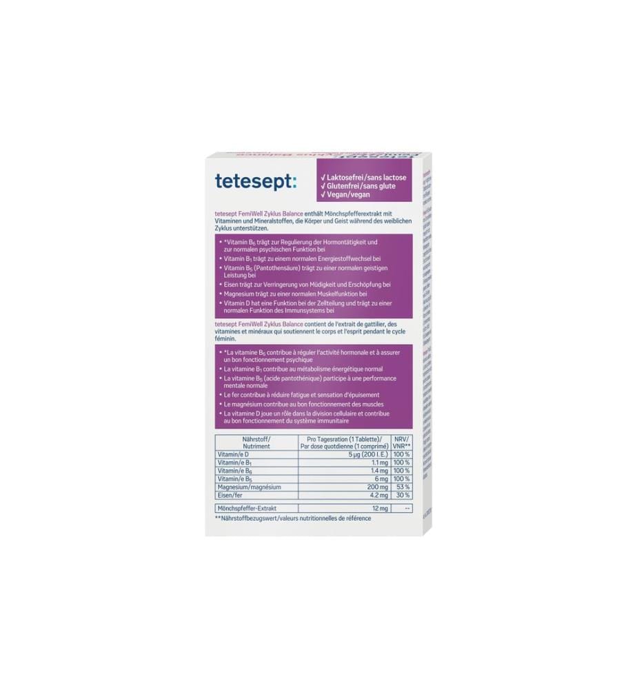 tetesept - Comprimé FemiWell Cycle Balance 60 Pièce/s