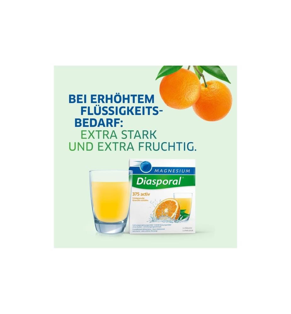 Magnesium Diasporal - 375 Activ Orange Trinkgranulat 20 Sticks