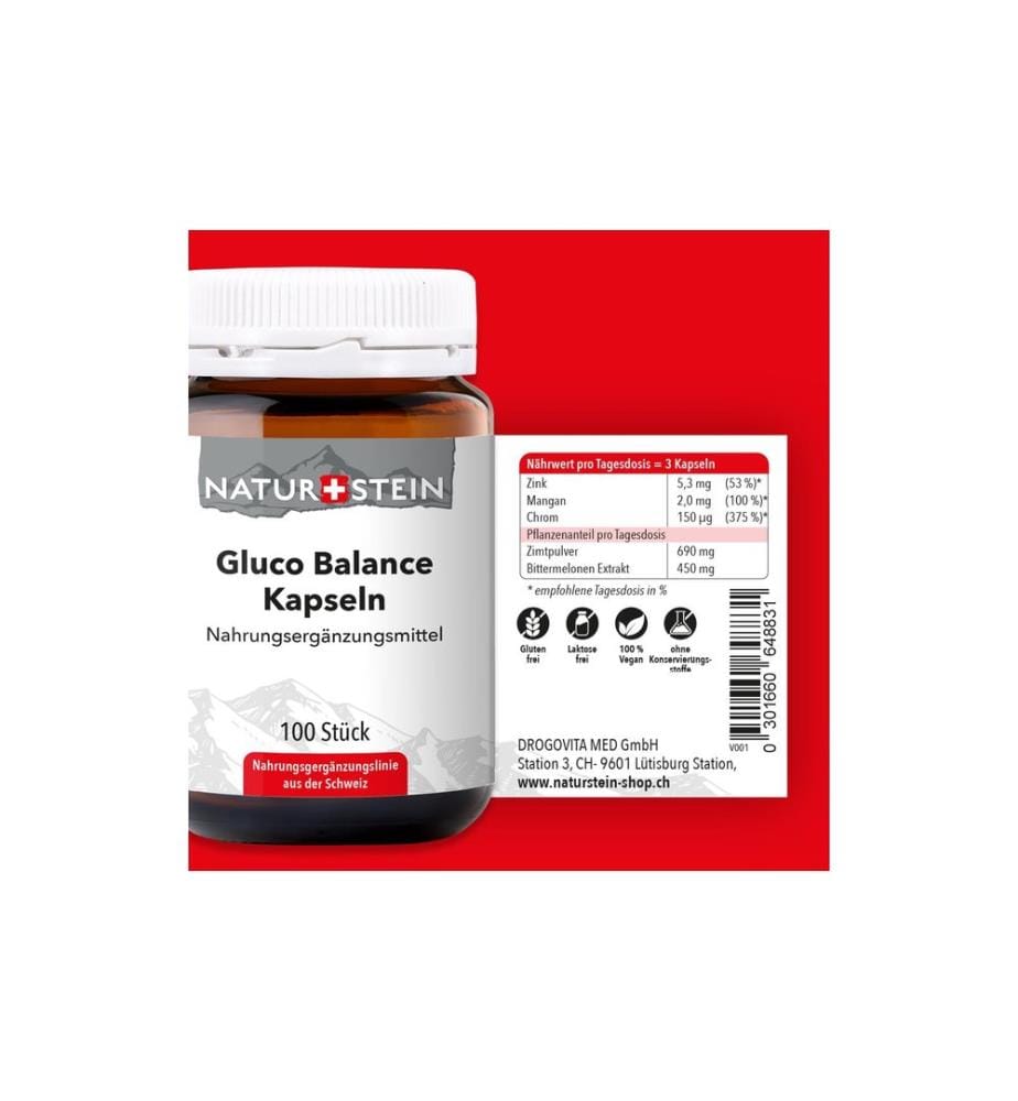 Naturstein - Gluco Balance 100 Kapseln