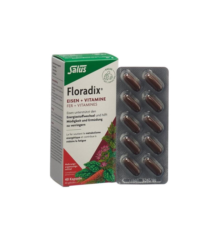 Floradix - Iron + Vitamins 40 capsules