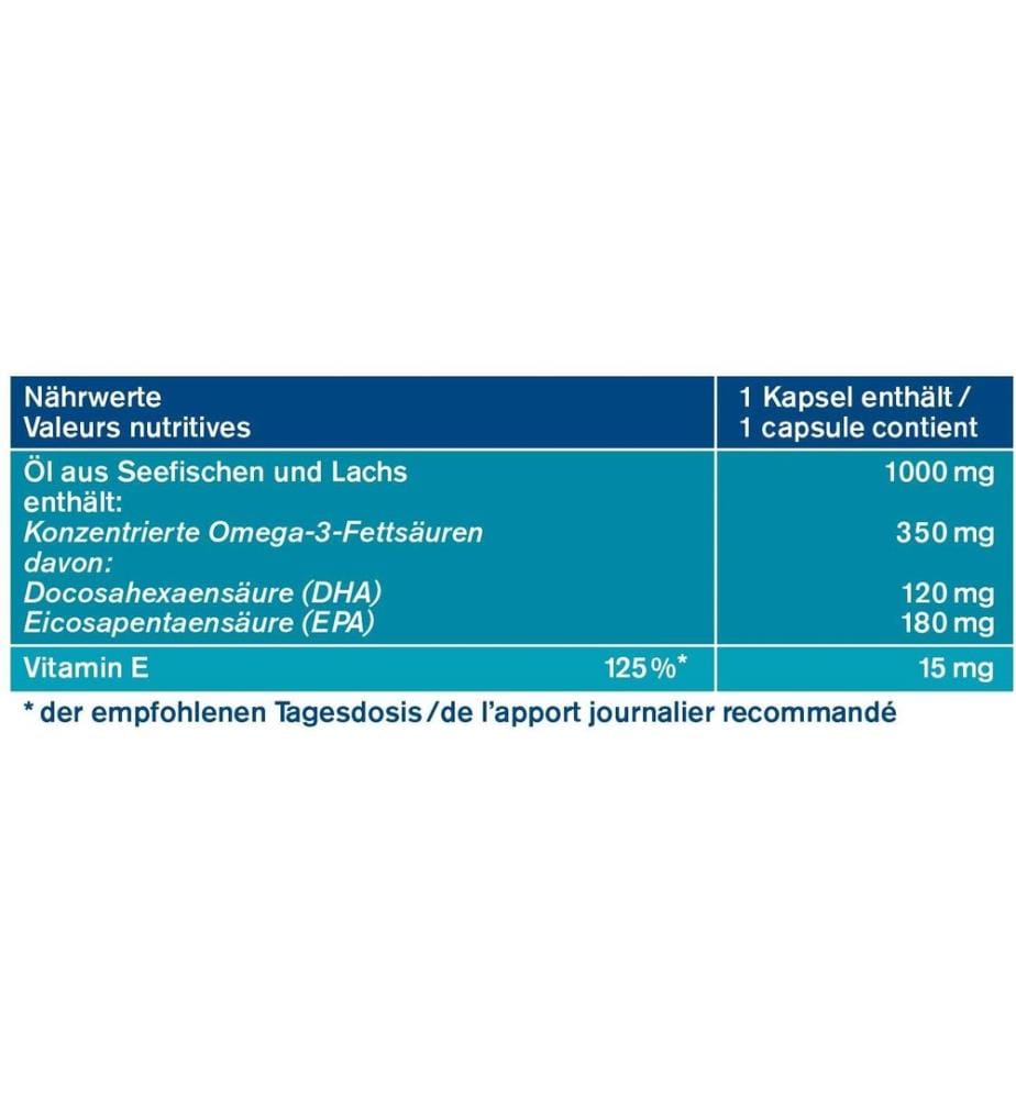 tetesept - Omega-3 Lachsöl 1000 80 Kapseln